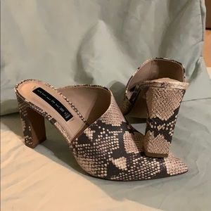 Steve by Steve Madden Snakeskin Heel
